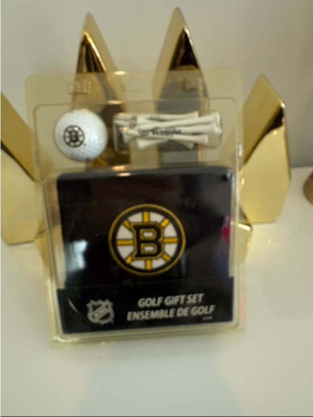 NHL Boston Bruins Black & Gold Golf Gift Set